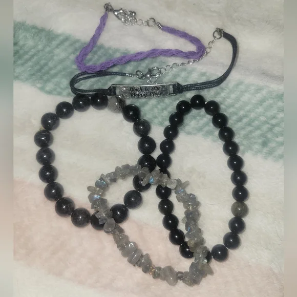 Crystal Beaded Bracelet Set - Picture 1 of 3